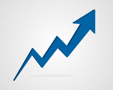 3D ok iş grafik illüstrasyon vektör.