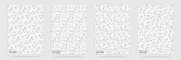 Elementos geométricos da moda Memphis Pattern Set . — Vetor de Stock