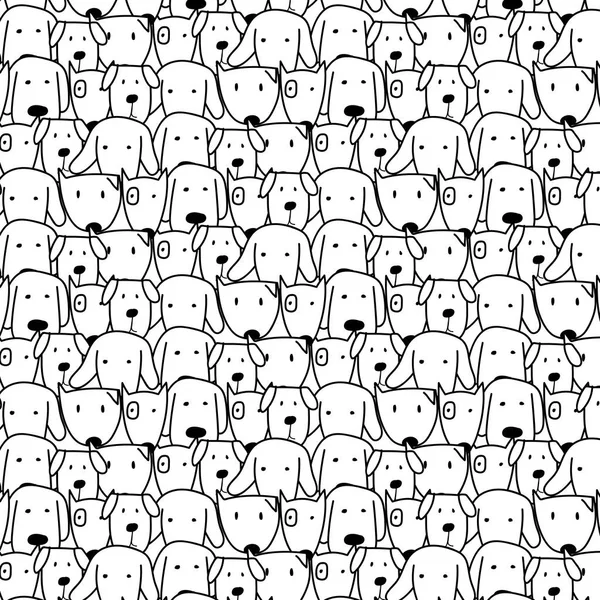 El sevimli köpek vektör desen çekilmiş. Doodle sanat.