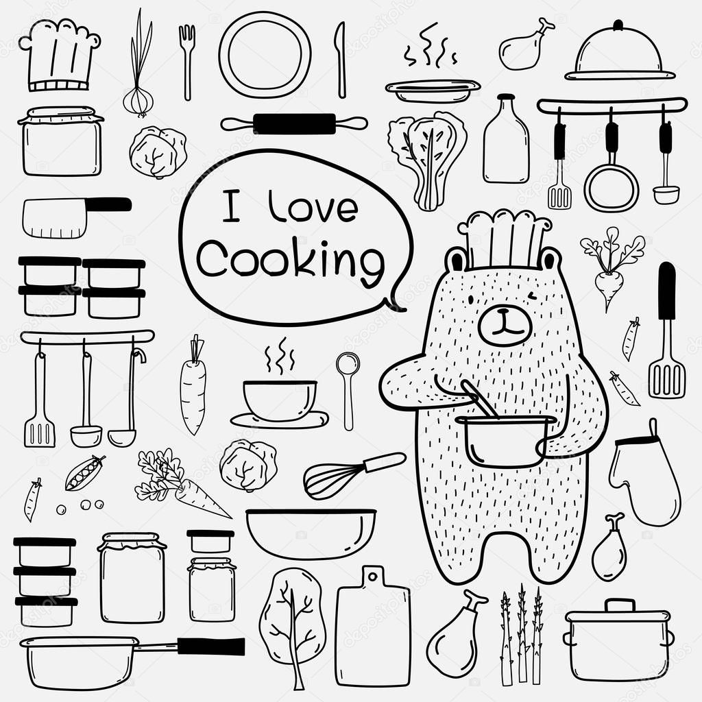 Bear Chef Is Cooking Say 