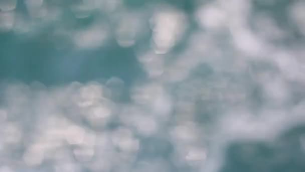 Bokeh Lights Sea Waves Fundo Abstrato — Vídeo de Stock