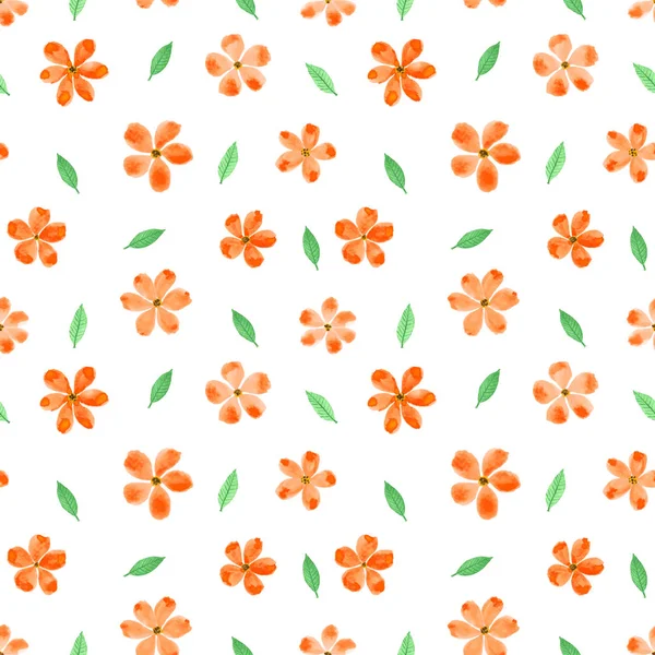 Diseño Fondo Patrón Sin Costuras Acuarela Flor Ilustración Vectorial — Vector de stock