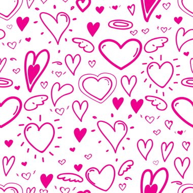 Kalbin kusursuz bir geçmişi var. Vektör illüstrasyonu.