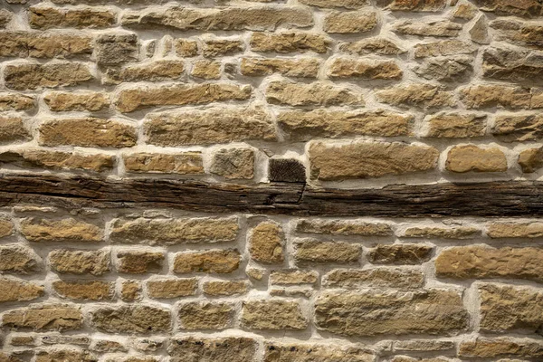 Steinmauer Zaun Rustikale Textur Hintergrund Hinterhof Außerhalb — Stockfoto