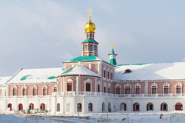 El nuevo monasterio de Jerusalén en invierno Istra Rusia — Foto de Stock