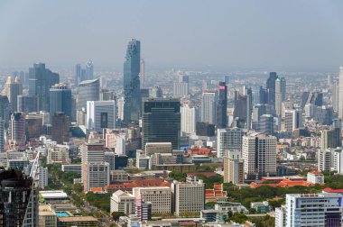 Panoramik gözlem güverte, binalar, gökdelenler Bangkok. Bangkok, Tayland
