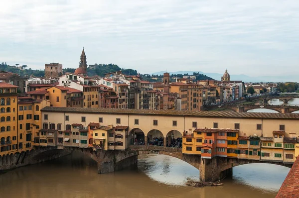 Η γέφυρα Ponte Vecchio στη Φλωρεντία, Ιταλία — Φωτογραφία Αρχείου