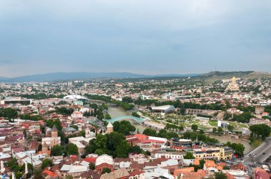 Güzel panoramik Tiflis, Gürcistan