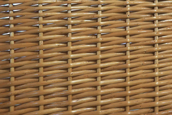 Weaving of basket from natural rods — Stock Photo, Image