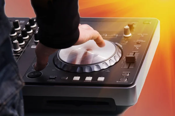 DJ muziek controle paneel — Stockfoto