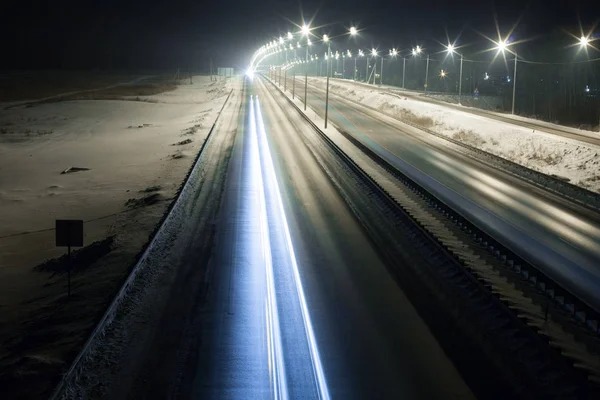 Kış otoyol geceleri