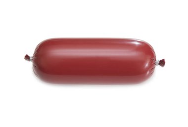 sosis izole beyaz zemin üzerine