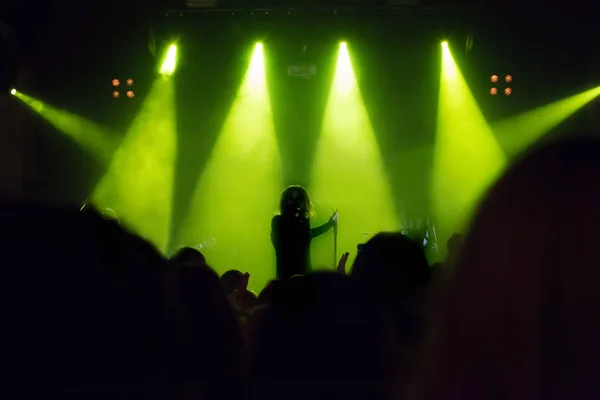 Public au concert à la boîte de nuit — Photo