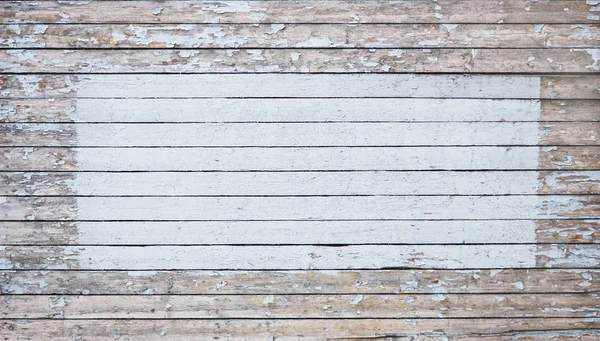 White painted rectangle on boards — Stock Photo, Image