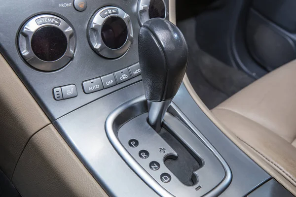 Lever of transmission of car — Stock Photo, Image