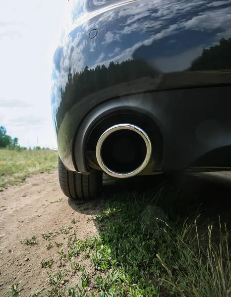 Exhaust pipe and back part — Stock Photo, Image