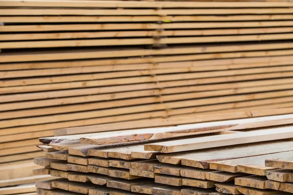 Eaves board in stacks — Stock Photo, Image