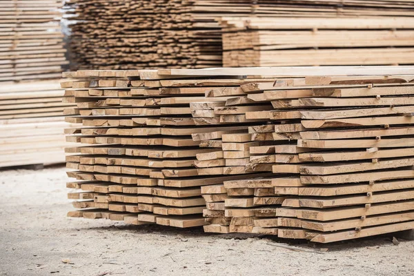 Eaves board in stacks — Stock Photo, Image