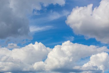 Bulutlu mavi gökyüzü 