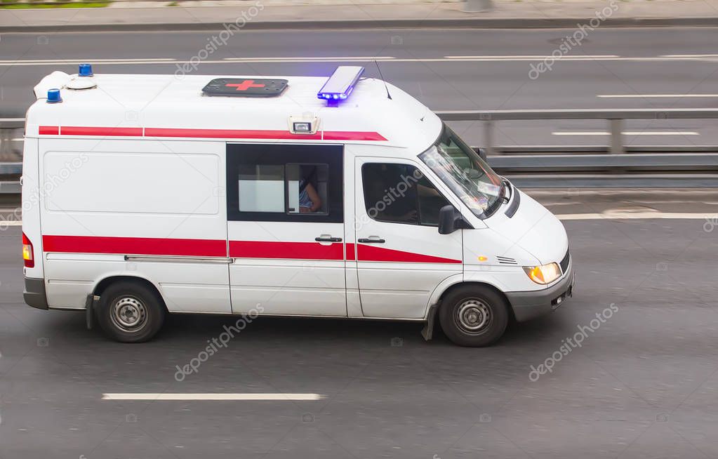 car of an emergency medical service