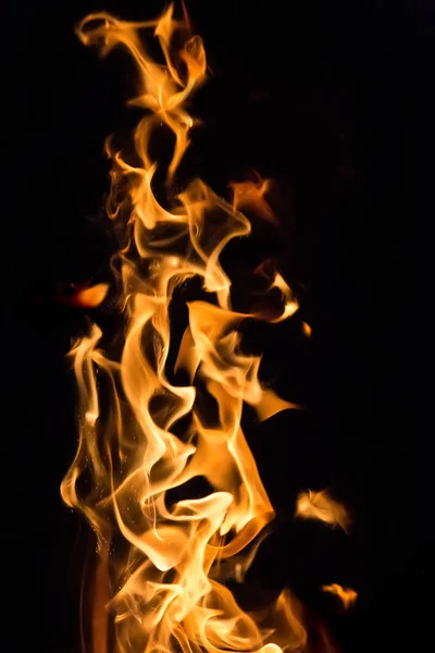 Березовые Дрова Ярко Горят Огне — стоковое фото