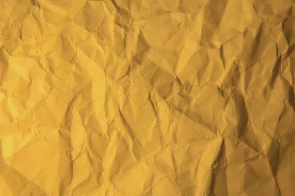 Papier jaune froissé . — Photo