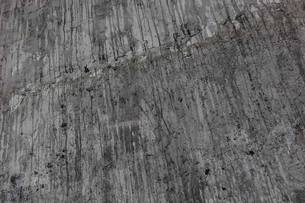 Stará Špinavá Betonová Zeď Kapkami Pozadí Detailní Záběr — Stock fotografie