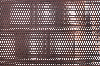 Paslı delinmiş metal yüzey. Arkaplan