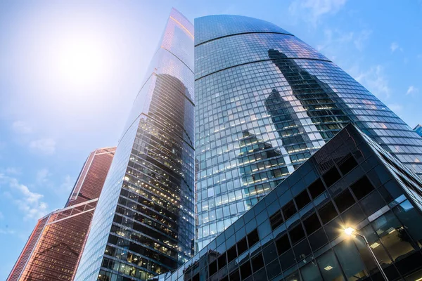 Höga Byggnader Moskva Businesscenter Moskva Stad — Stockfoto