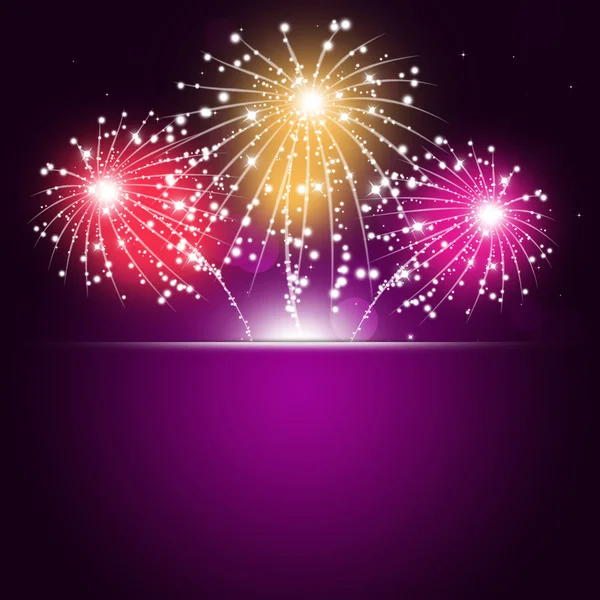 Bright Holiday Fireworks — Stock Photo, Image