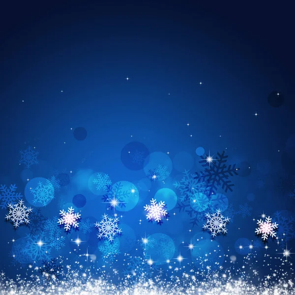 Astratto Blue Snow Card — Foto Stock