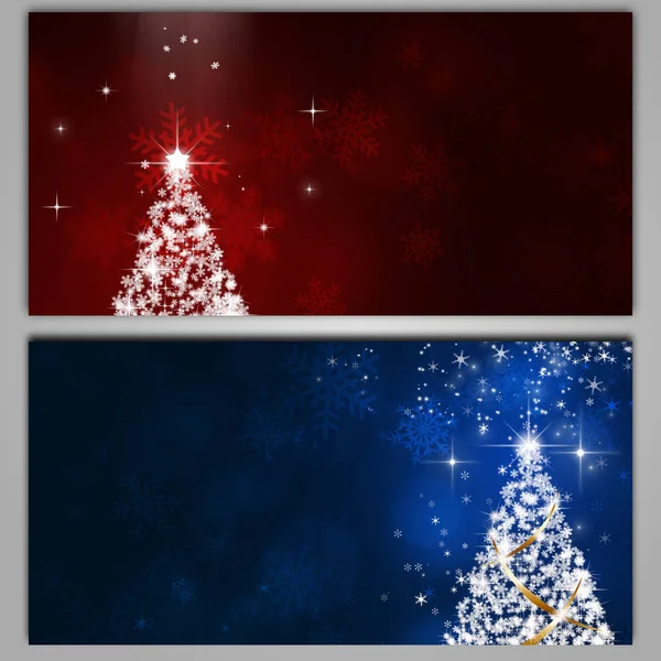 Banners de árvore de Natal — Fotografia de Stock