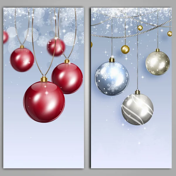 Banners de Navidad brillantes — Foto de Stock