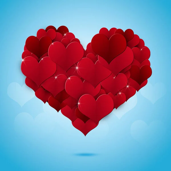 Valentine dag hart vorm — Stockfoto