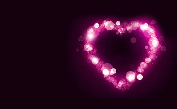 Blurry Lights Valentine Holiday Background — Stock Photo, Image