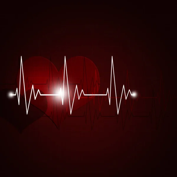 Impulso cardiaco astratto — Foto Stock