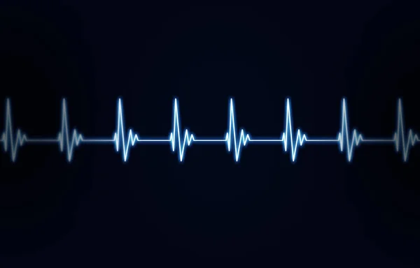 Сердцебиение синий Backrgound — стоковое фото