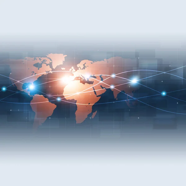Kommunikationstechnologie blauer Hintergrund — Stockfoto