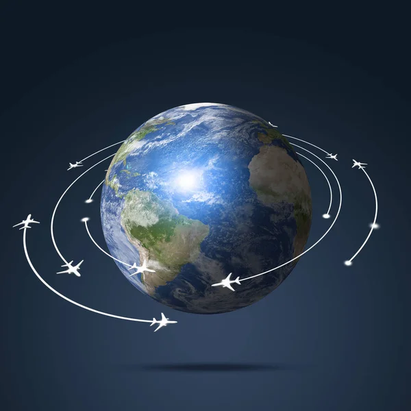 Earth Aviation Background — Stock Photo, Image