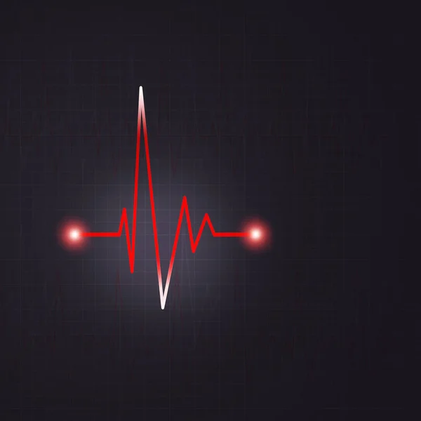 Illustration du rythme cardiaque — Photo