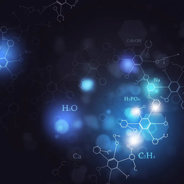 Resumen Ciencia Fondo azul —  Fotos de Stock