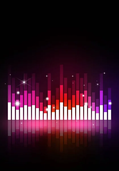 Muziek Equalizer Banner — Stockfoto