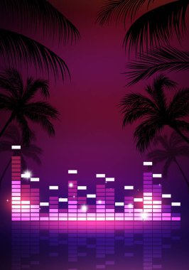 Tropikal müzik parti Poster