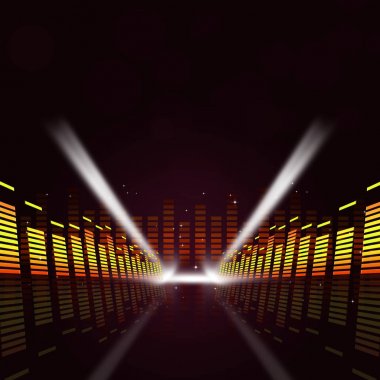 Soyut müzik konser arka plan