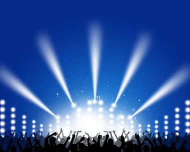 Konser müzik arka plan