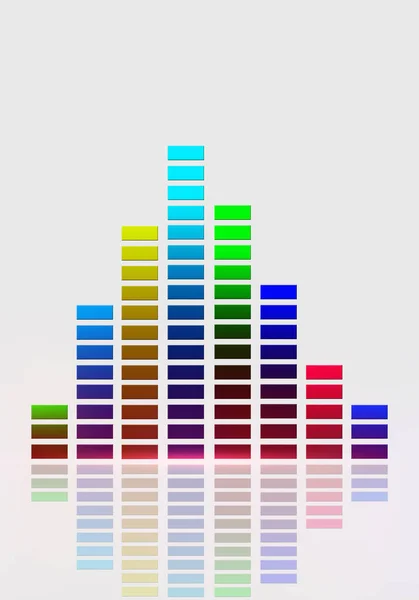 Equalizer muziek lichte achtergrond — Stockfoto