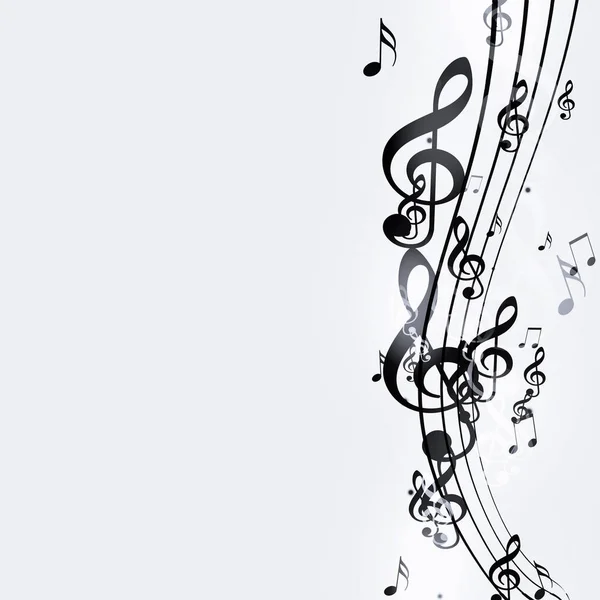 Black and White Music Notes — Stock Photo, Image