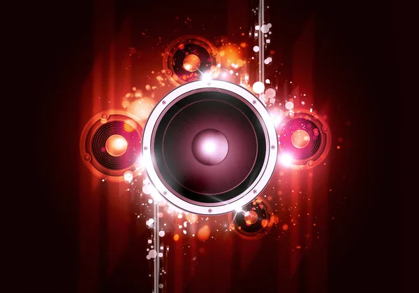 Sound Speaker funky Poster — Stockfoto