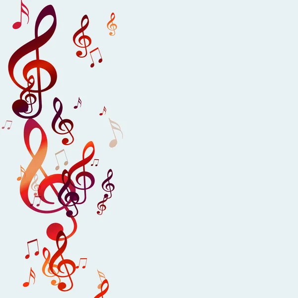 Red Music Notes — Stock Photo, Image