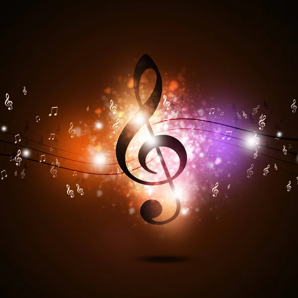 Notas musicais multicoloridas — Fotografia de Stock